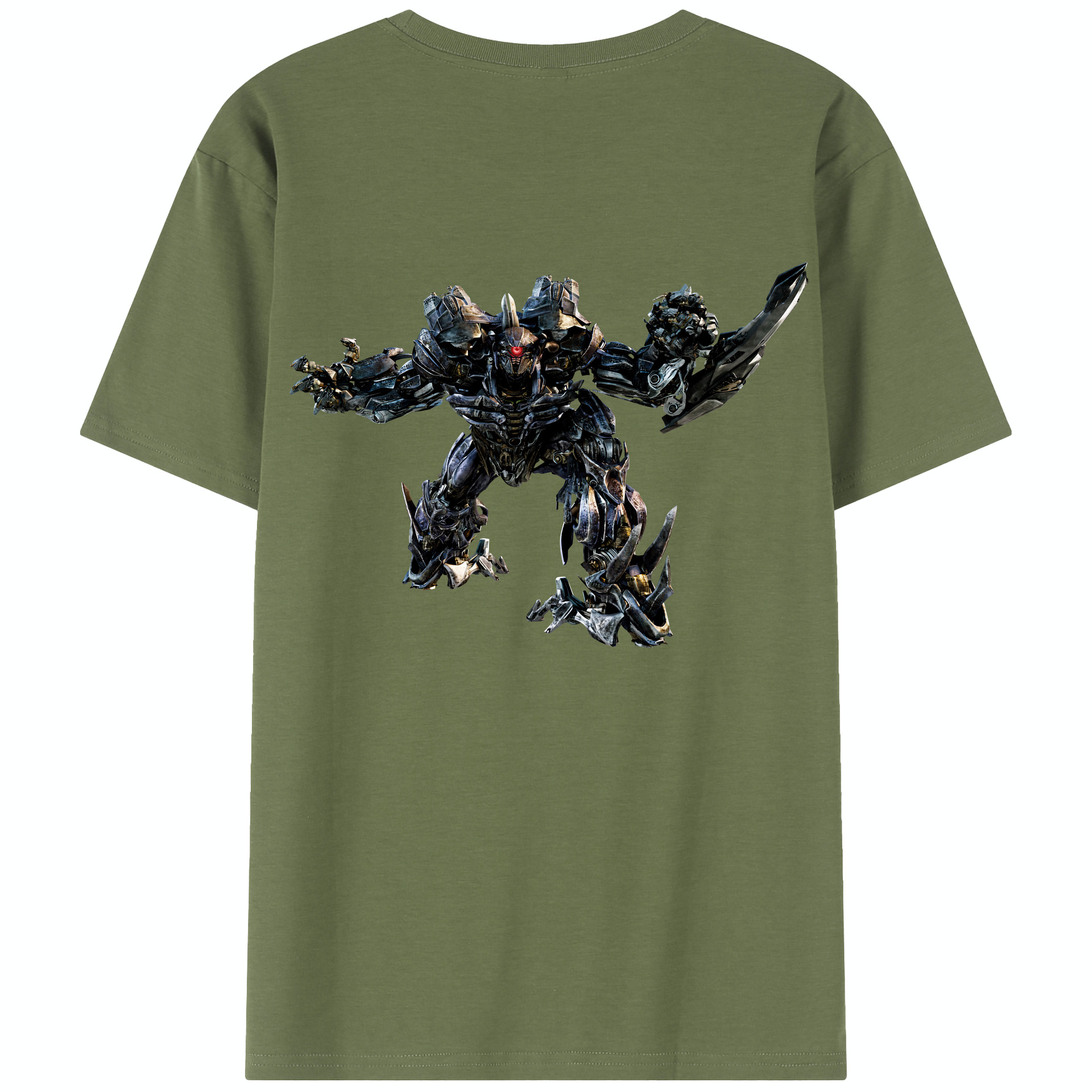 （画像用） Transformers トランスフォーマー 綿100％半袖Tシャツ（背面プリント）